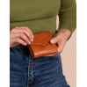 Georgies Wallet Cognac Stromboli Leather