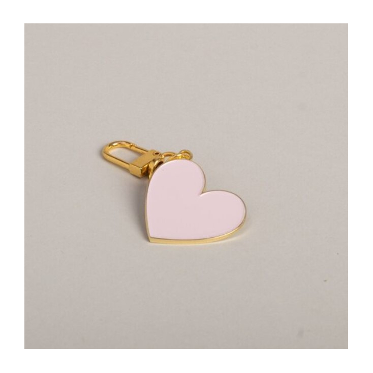 Porte-clés - Coeur Rose