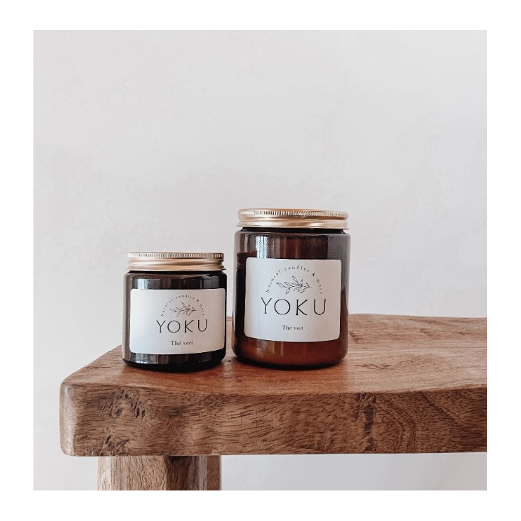 Bougie ambré - 120ml - Thé vert