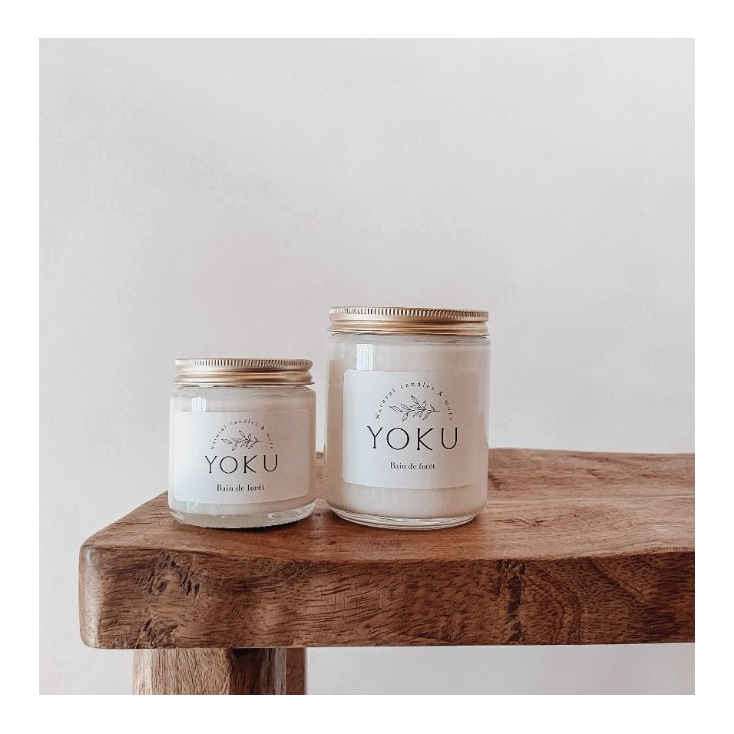 Bougie Yoku - transparent - 120ml - bain de fôret 