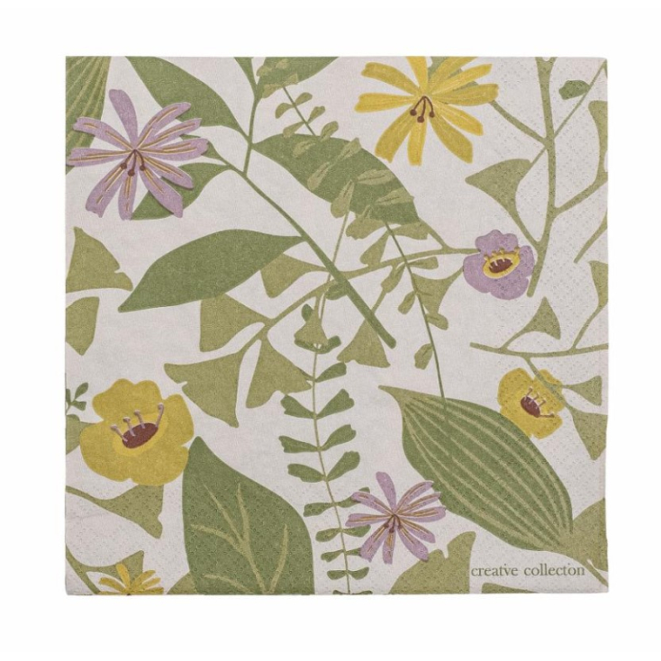Serviettes en papier - pack de 20 - Camelie