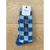 Chaussettes - Qui courent vite - Damier bleu - 40/45