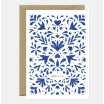 Carte A6 avec enveloppe - Blue swallows