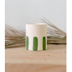Tasse rayée - vert
