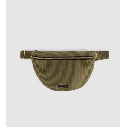 Custine XL - Le sac Banane XL - Velvet kaki