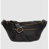 Sac Banane Drew - Black Soft Grain Leather