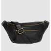 Sac Banane Drew - Black Soft Grain Leather