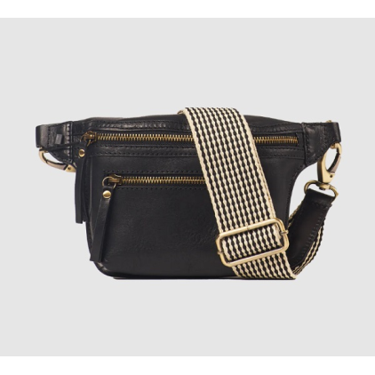 Sac Banane Beck - Black Stromboli Leather