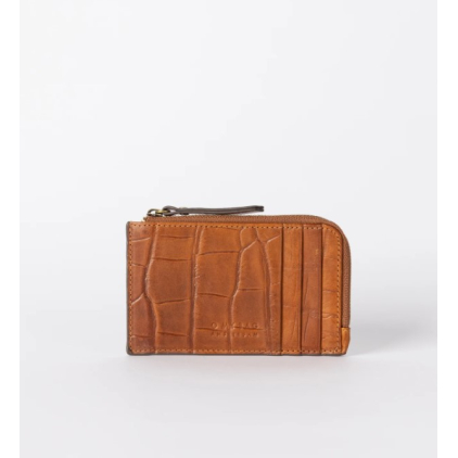 Lola Coin Purse - Cognac Croco