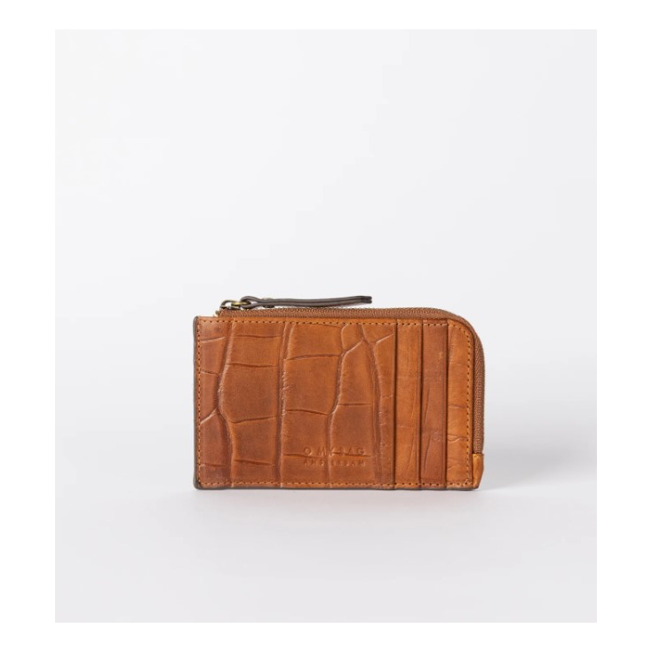 Lola Coin Purse - Cognac Croco
