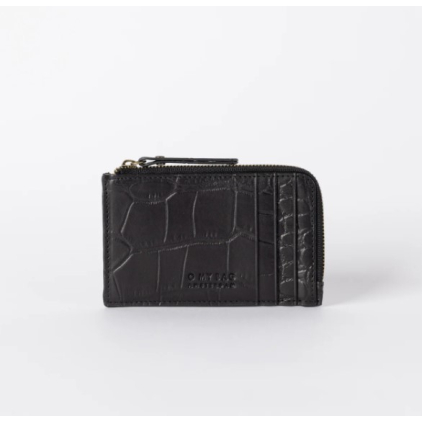 Lola Coin Purse - Croco Black