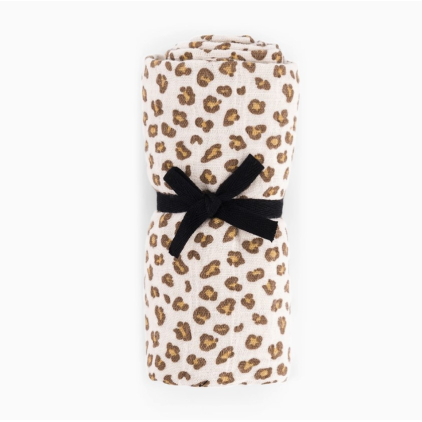 Foulard Bianca - Mini Léopard - greige