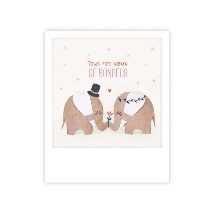 Carte postale - Married Elephants - ZG1387FR