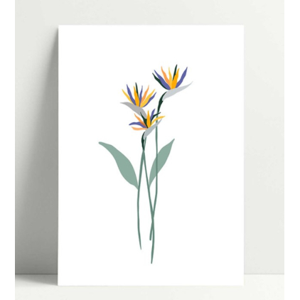 Carte simple - printemps fleurs jaunes