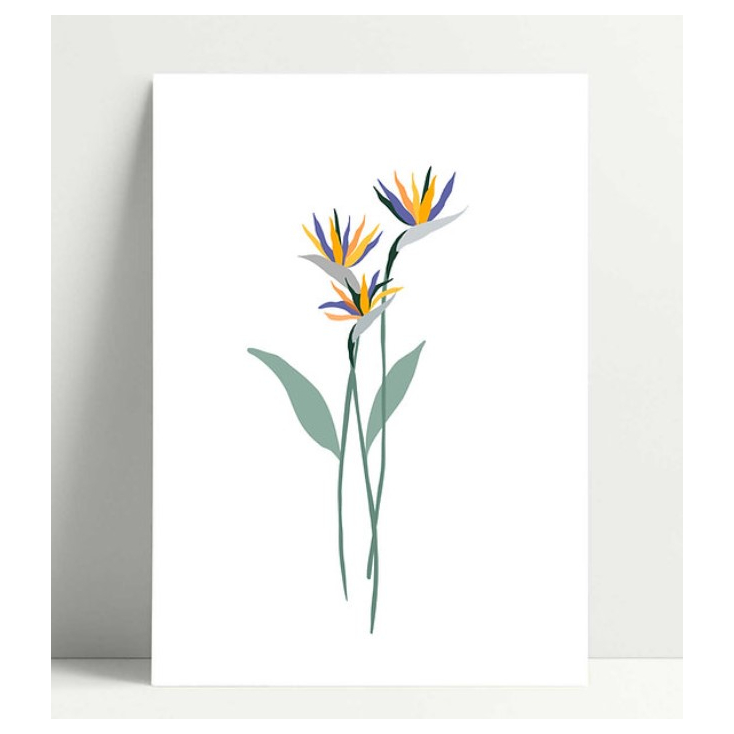Carte simple - printemps fleurs jaunes