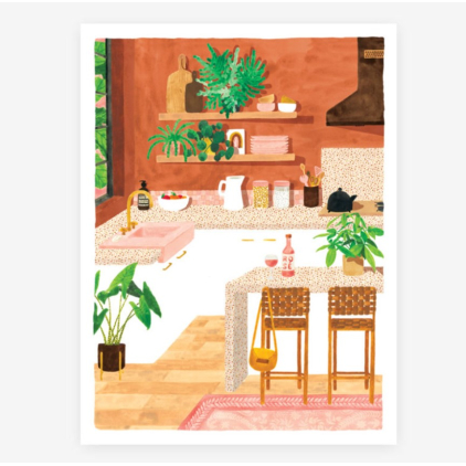 Affiche décorative - Large - Kitchen - 50x70 cm