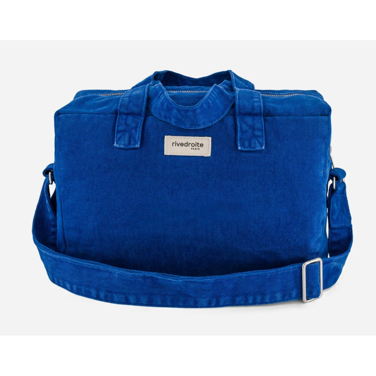 Sauval - Le city bag en coton recyclé - Venice Blue - printemps/été 2025