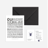 Carte postale avec enveloppe - Oui (à ce beau jour)