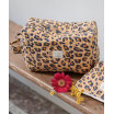 Petite trousse de toilette - Léopard Caramel