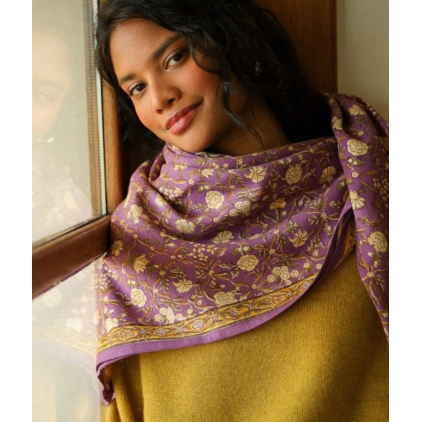 Grand foulard - Albertine Purple
