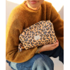 Grande trousse de toilette - Léopard Camel