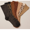 Coffret de 7 chaussettes - Leopard et paillettes