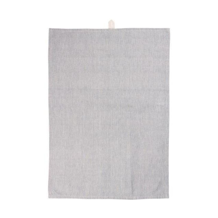Tea Towel Bertram - dark blue and natural stripes - 66161-39