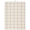Tea Towel Ebbe - natural with dark blue checkered pattern - 66173-39