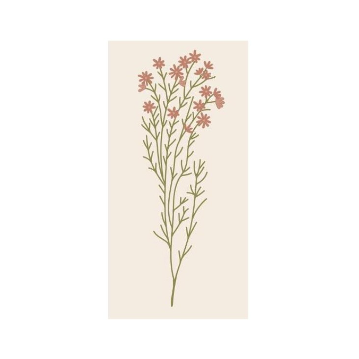 Serviettes en papier - Light pink flower - 16 pces - 95920-00