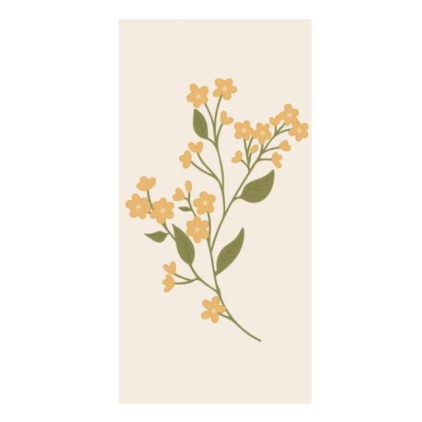 Serviettes en papier - Yellow flower - 16 pces - 95921-00