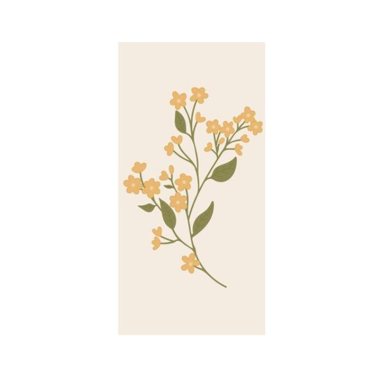 Serviettes en papier - Yellow flower - 16 pces - 95921-00