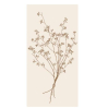 Serviettes en papier - Brown flower silhouette - 16 pces - 95942-14