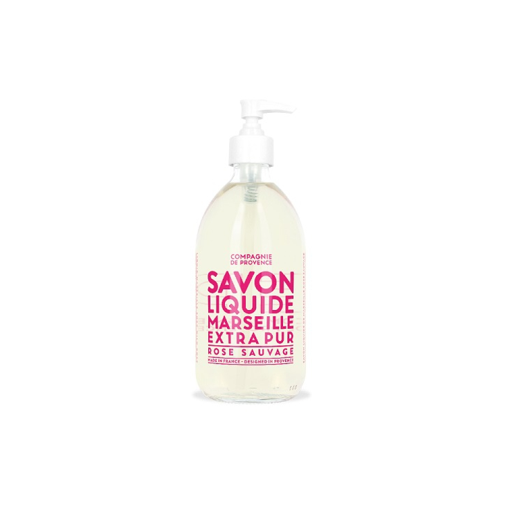 savon liquide Extra Pur 500 ml verre rose sauvage