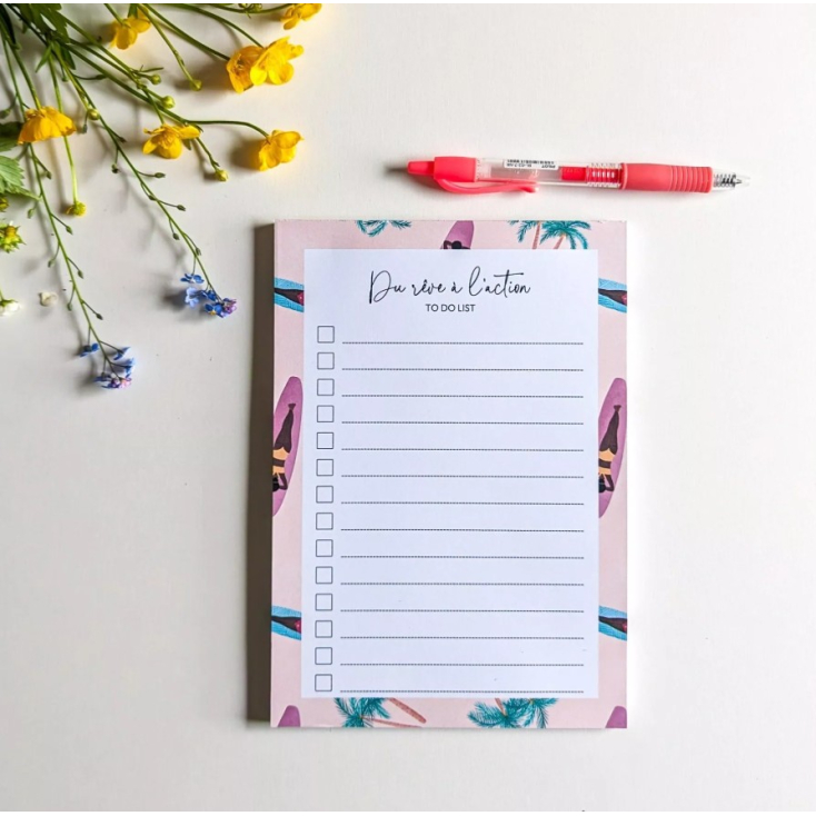 To-Do List - A5 - Eté à la plage