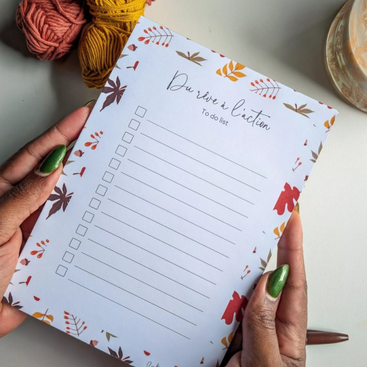 To-Do List - A5 - Automne - Blanc