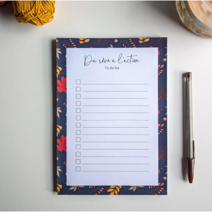 To-Do List - A5 - Automne - Bleu
