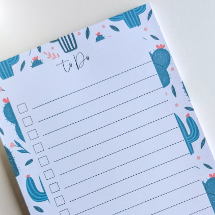 To-Do List - A5 - Cactus et fleurs