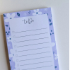 To-Do List - Petites fleurs blanches - Violet