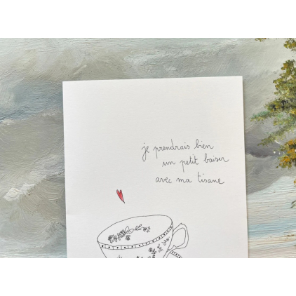 Carte Postale Double - Tisane