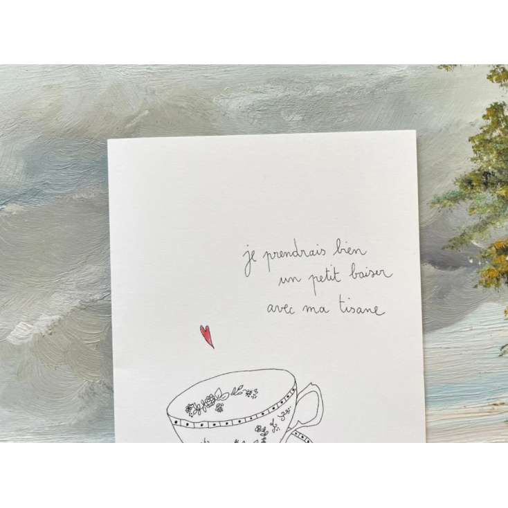 Carte Postale Double - Tisane