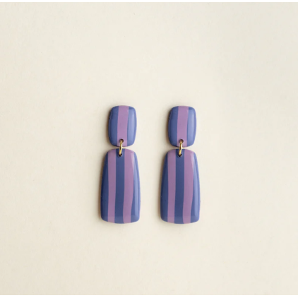 Boucles d'oreilles - Julia - Denim/Lavender