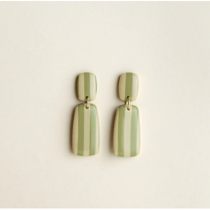 Boucles d'oreilles - Julia - Sage/Sand
