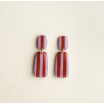 Boucles d'oreilles - Julia - Red/Lavender