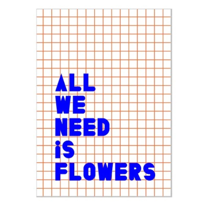 Carnet - All we need is flowers
