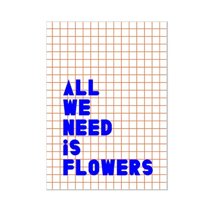 Carnet - All we need is flowers