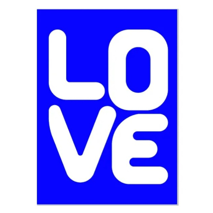 Carnet - Love bleu