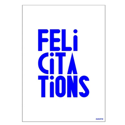 Carte A5 - Félicitations