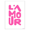 Carte - L'amour rose