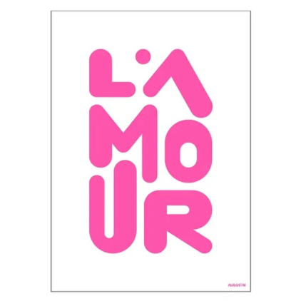 Carte - L'amour rose