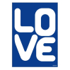 Carte - Love bleu